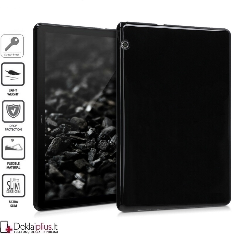 Silikoninis dėklas planšetei - juodas (MEDIAPAD T3 10) Silikoninis dėklas planšetei - juodas (MEDIAPAD T3 10)